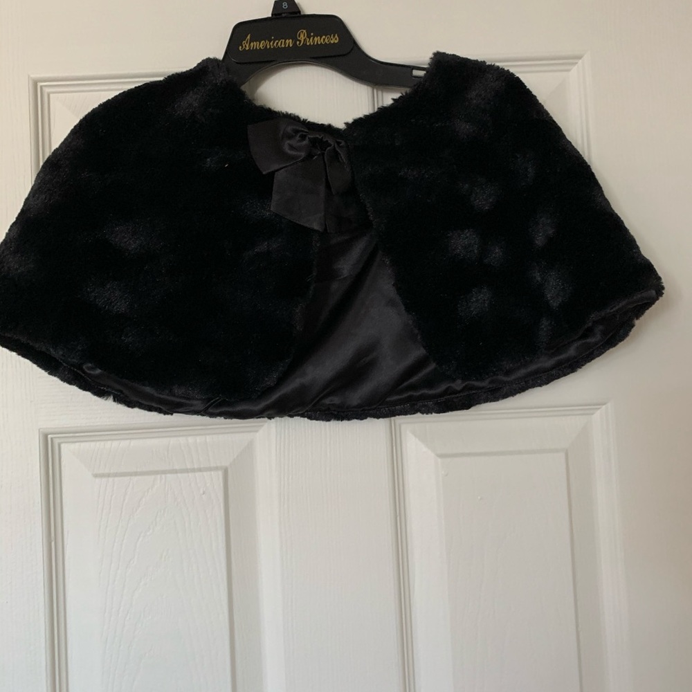 Girls Faux Fur Shawl